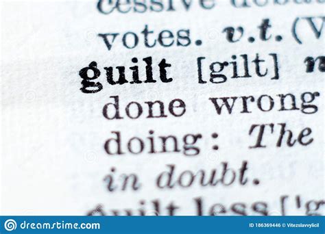 guilt definition dictionary